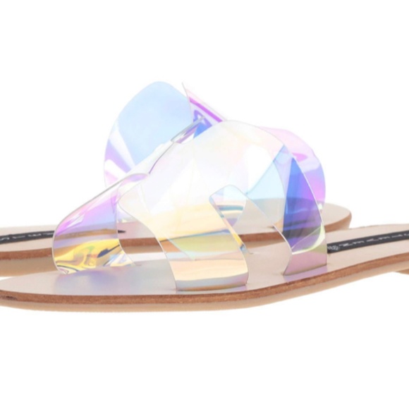 Steve Madden Iridescent Greece Slide Sandals - Picture 3 of 3
